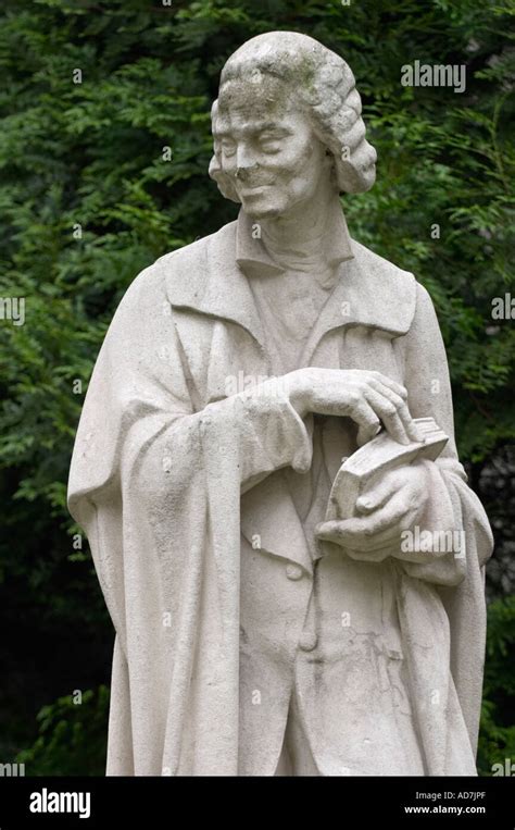 Statue Of Voltaire 1694 1778 Near Institut De France Paris France