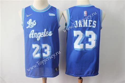 Flaunt your sleek nba aesthetic at the next game with iconic los angeles lakers jerseys available at lakers store. Retro Edition Los Angeles Lakers Blue #23 NBA Jersey-Los ...