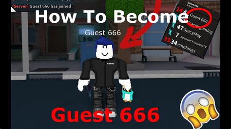 How To Become Guest 66601337 On Roblox Youtube