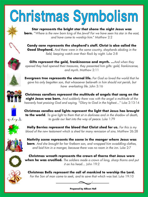 The Meaning Of Christmas Symbols Christmas Sunday School