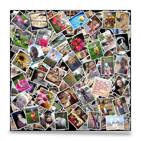 Square Photo Collage Canvas Print Smile Canvas Prints