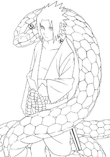 Akatsuki Sasuke Para Colorear Imprimir E Dibujar Dibujos Colorear Com