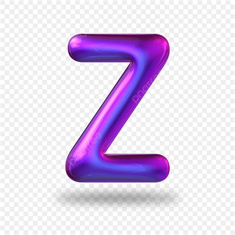 Letter Z Clipart Transparent Background 3d Letter Z Gradient Overlay