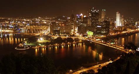 The pittsburgh skyline at night is especially appealing when the sun goes down and the downtown district heats up with live music and dancing at the city's many nightclubs. 47+ Pittsburgh at Night Wallpaper on WallpaperSafari
