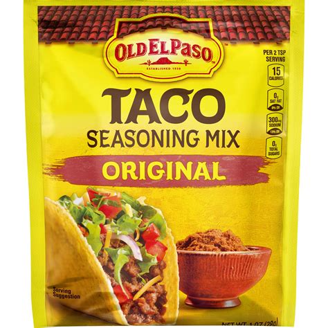 Original Taco Seasoning Mix Mexican Dishes Old El Paso