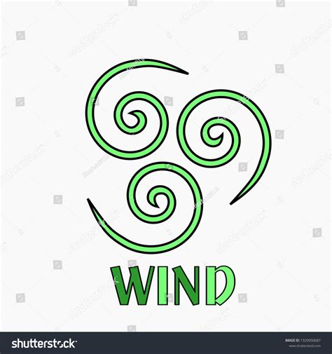 Wind Element Symbol Stock Vector Royalty Free 1329050687 Shutterstock