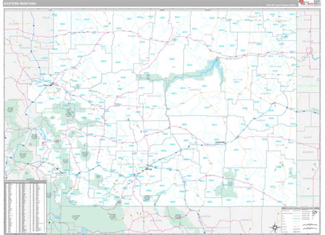 Montana Eastern 5 Digit Zip Code Maps Premium