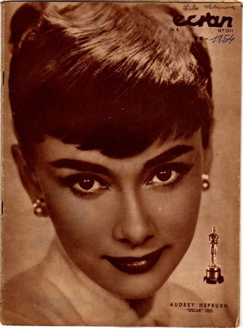 Udrey Hepburn On Cover Ecran Chile Magazine1954 Cine Grandes Del