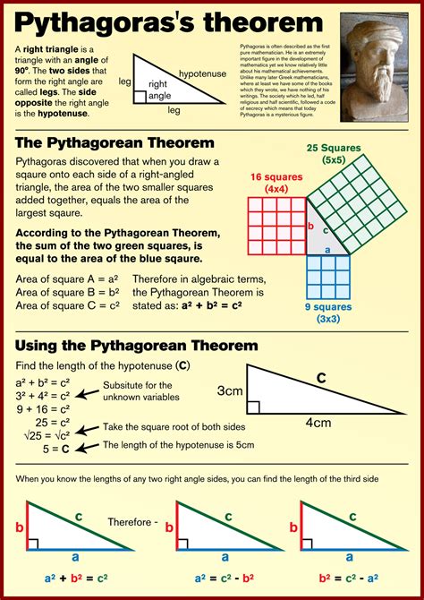 Pythagoras Theorem Poster Tiger Moon