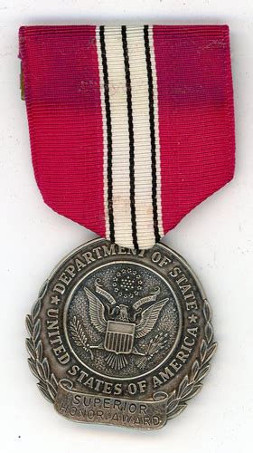 There Are More Options Here Us Department Of State Distinguished Honor Award Medal Service
