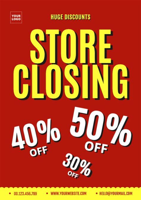 Closing And Liquidation Signs For Your Business