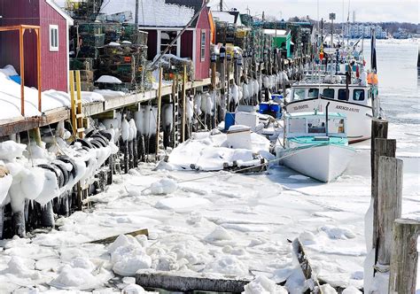 Frozen Portlands Icy Harbor Then And Now The Portland Press Herald