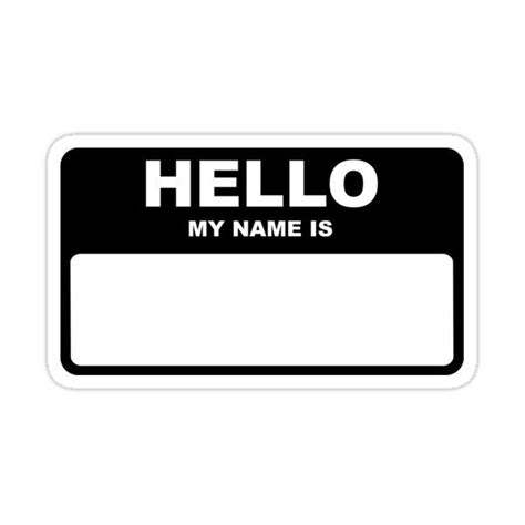 Hello My Name Is Sticker For Sale By Richard Heyes Sticker Graffiti Hello Sticker Hello My