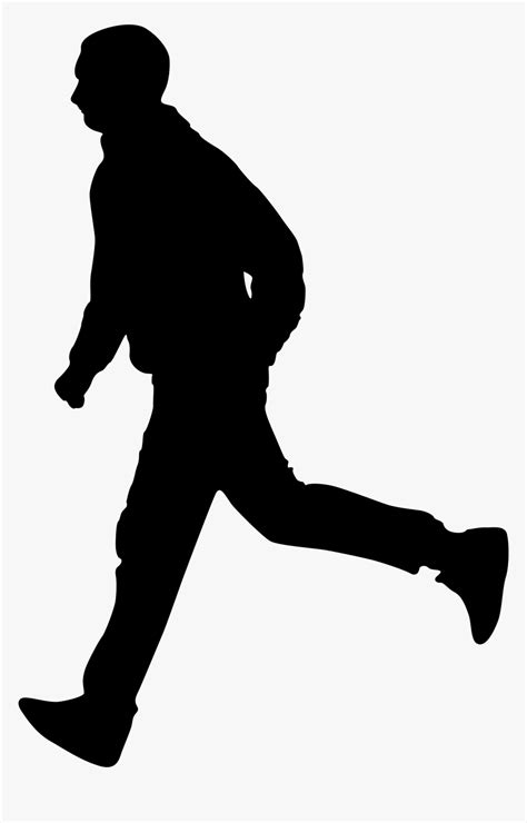 Clip Art Running Person Silhouette Running Man Silhouette Png