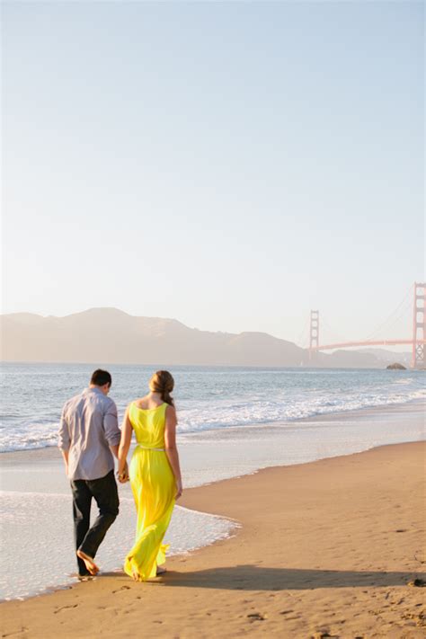 sunny seaside san francisco engagement session inspired by this