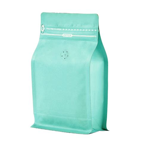 Buy 50 Count 16 Ounce Tiffany Blue Kraft Paper Coffee Bags With Air