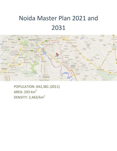 Pdf Noida Master Plans 2021 And 2031 Map Dokumentips
