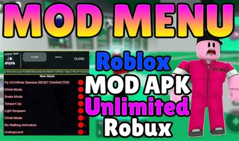 Roblox Mod Apk Unlimited Robux Mod Menu Anti Banned 2023