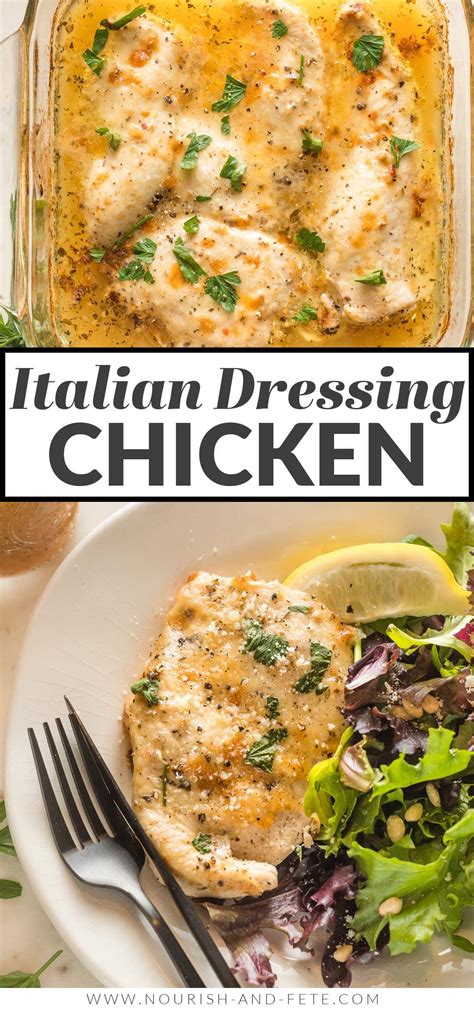 Italian Dressing Chicken 3 Ingredients 5 Minutes Prep Nourish And
