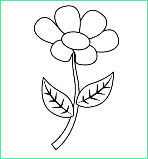 Sketsa Gambar Bunga Untuk Kolase Untuk Anak Tk Animasi Powerpoint