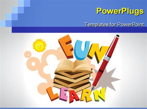 This template was created with a neat abstract image of travel and vacation powerpoint templates: abstract funky education background with books, pen ...