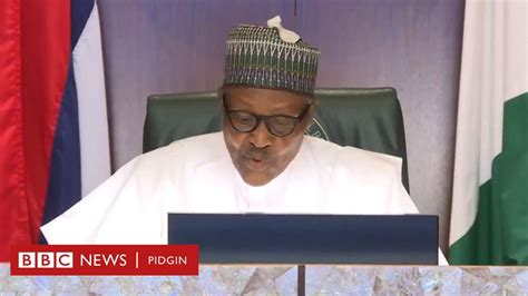 buhari speech today nigeria president say sars disbandment na first step to nigeria police