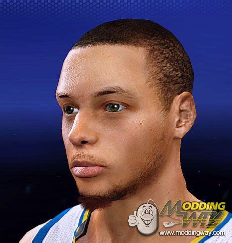 Stephen Curry Cyber Face NBA K At ModdingWay