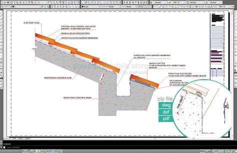 Reinforced Concrete Pitched Roof Bundled Construction Details | Pitched