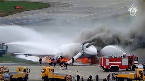 Video Shows The Plane Bursting Into Flames World News Sky News