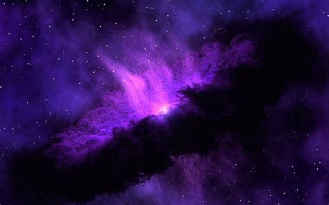 Espacio Azul Morado Nebulosa Estrella Asombroso Fondo De Pantalla