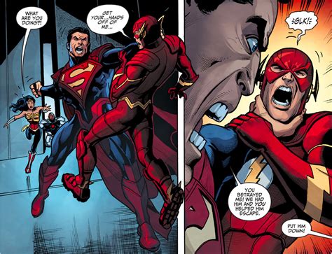 The Flash Stands Up To Superman Injustice Gods Among Us