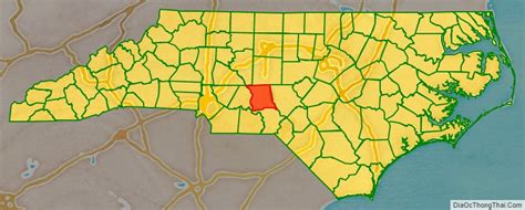 Map Of Montgomery County North Carolina