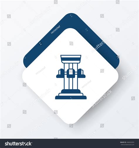 Amusement Park Drop Tower Icon Stock Vector Royalty Free 448062820