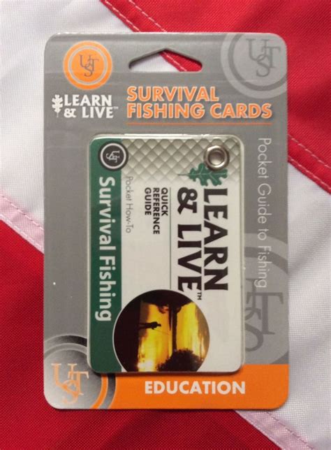 Survival Fishing Cards Pocket Guide Learnandlive Emergency Disaster