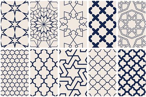 Islamic Art Vector Patterns Graphic Patterns Creative Market