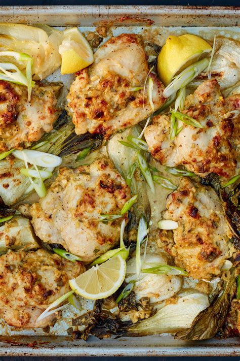 Sheet-Pan Scallion Chicken With Bok Choy Recipe - NYT Cooking