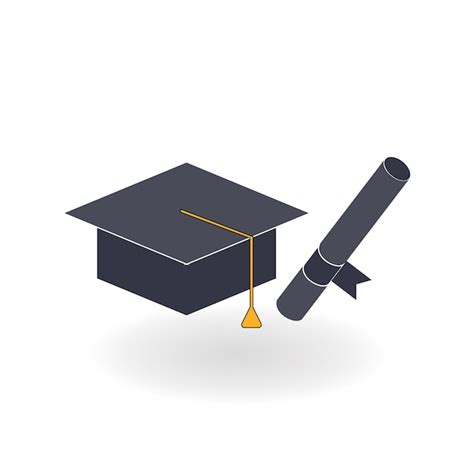 Premium Vector Graduation Cap And Diploma