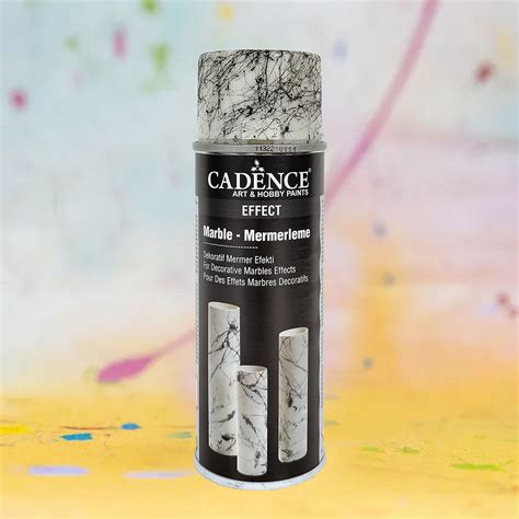 Cadence Marble Effect Spray Paint Black 200ml Highlight Crafts