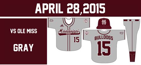 Hail State Baseball Uniform Tracker Sec Series 9 At Ole Miss Lll