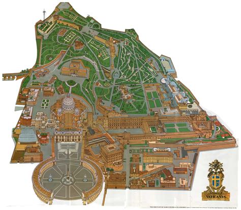 Vaticano Mapas Geográficos Da Cidade Do Vaticano