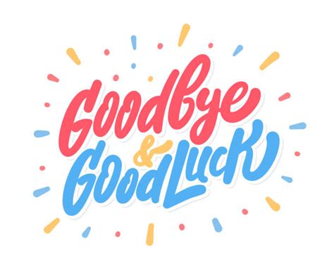 Good luck!, hanging pennant paper banner with string, approx. Goodbye And Good Luck Illustrations, Royalty-Free Vector ...