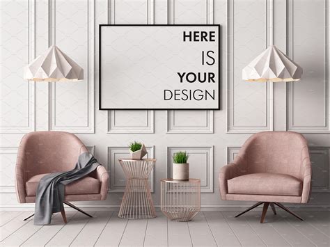 Mockups Posters In The Interior Ad Affiliate Bluecleandarkwall