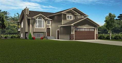 L shaped house plan ranch style. Modified Bi-Level Plan: This is one of our most popular ...