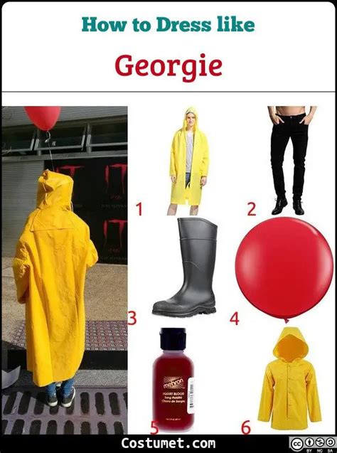 Georgie Denbrough It Costume For Cosplay Halloween