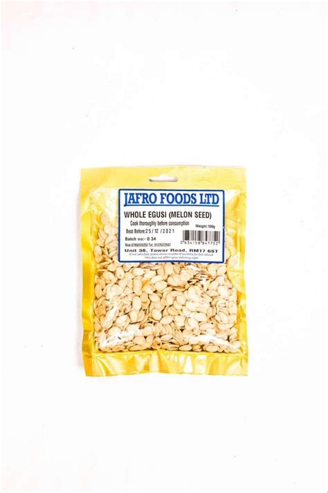 jafro foods ltd whole egusi melon seed 100g nako general foods
