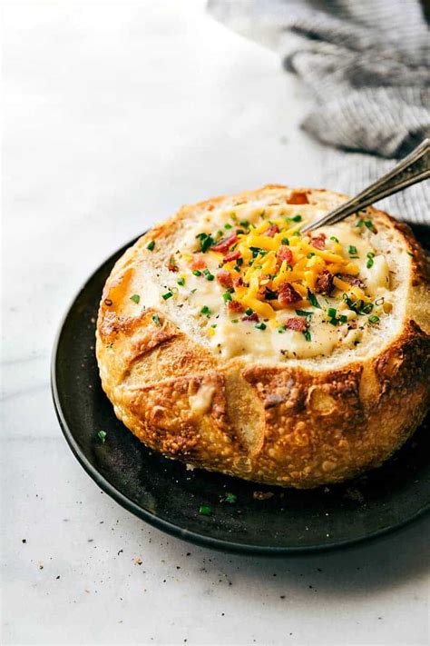 Instead of venturing out into the cold night air, fill homemade italian bread bowls with chunky potato soup featuring potatoes, onions, carrot, celery, and savory seasonings. Creamy Red Potato Soup | The Recipe Critic