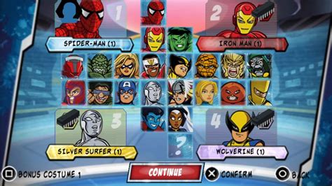 Marvel Super Hero Squad All Characters Psp Youtube