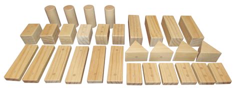 Magnetic Wooden Block Set | 30 Piece Set | Tinker Tray Play