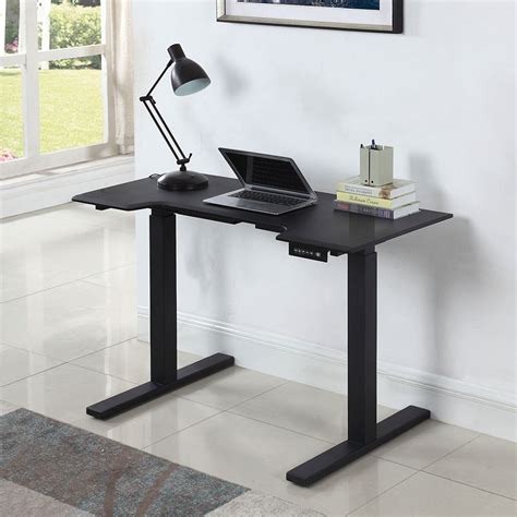 It uses two wooden boxes filled with nails and sand as counterweights. Black Motorized Standing Desk by Coaster Furniture ...
