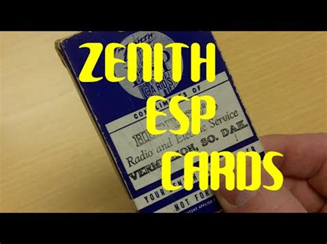 You receive 25 marked esp cards of the best quality. Rare Zenith Zener ESP Cards (Extra Sensory Perception) - YouTube